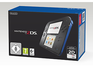 Nintendo 2DS Console zwart/blauw (3DS), Nintendo