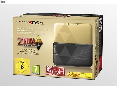 Nintendo 3DS XL Zelda + The Legend of Zelda: A Link Between Worlds