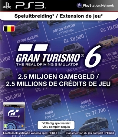 Gran Turismo 6 Credit Voucher 2,5 Miljoen (BE) (PS3), Polyphony Digital