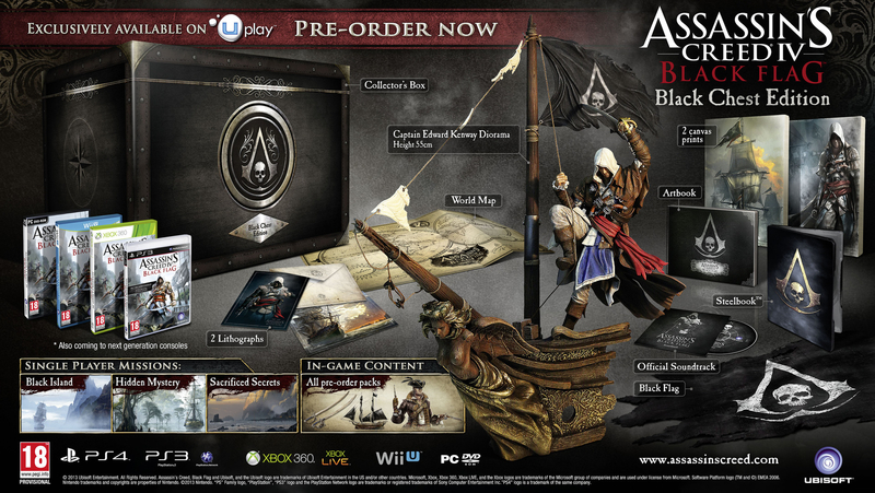 Assassin's Creed IV: Black Flag Black Chest Edition (Xbox One), Ubisoft