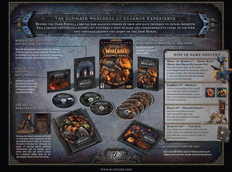 World of Warcraft: Warlords of Draenor Collectors Edition (PC), Blizzard Entertainment