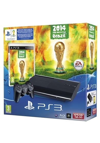 PlayStation 3 Console (12 GB) Super Slim + 2014 FIFA World Cup Brazil (PS3), Sony Computer Entertainment