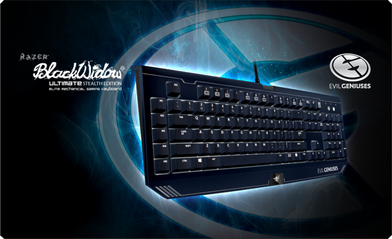 Razer BlackWidow Ultimate 2013 Mechanisch Gaming Keyboard eSports Edition(Team Evil Geniuses)(blauw) (PC), Razer