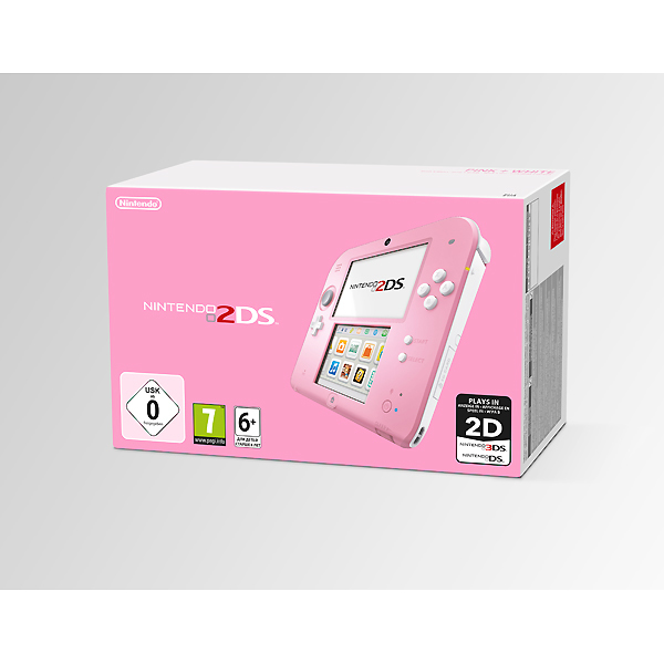 Nintendo 2DS Console Roze/Wit (3DS), Nintendo