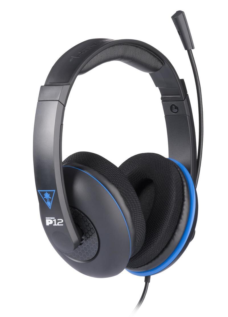 Turtle Beach Ear Force P12 Wired Stereo Gaming Headset (zwart) (PS4), Turtle Beach