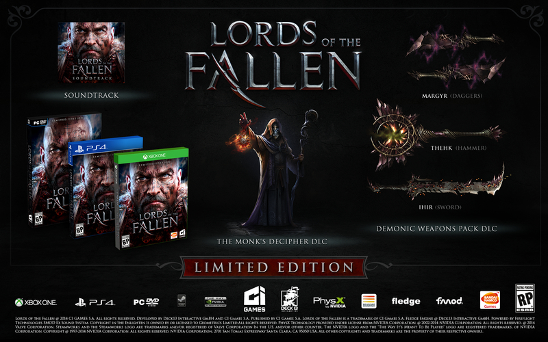 Lords of the Fallen Limited Edition (PC), Deck13 Interactive