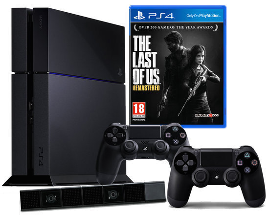 PlayStation 4 (500 GB) + Extra Controller + The Last Of Us: Remastered + PlayStation Eye Cam (PS4), Sony Computer Entertainment