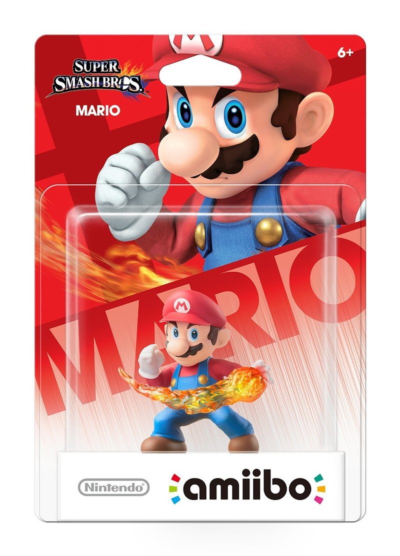 Super Smash Bros Amiibo Figuur Mario (NFC), Nintendo