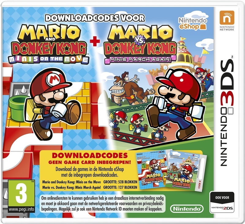 Mario vs. Donkey Kong: Minis On The Move + Minis March Again (download code) (3DS), Nintendo