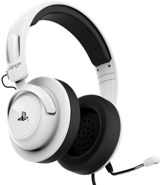 Venom Vibration Wired Stereo Gaming Headset (wit) (PS4/PS3) (PS4), Venom