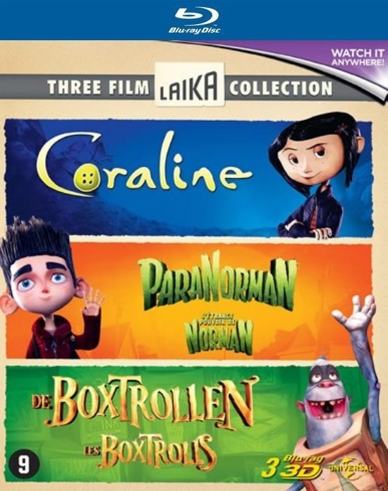 Boxtrolen/Coraline/Paranorman (Blu-ray),  Anthony Stacchi, Graham Annable, Henry Selick, Sa