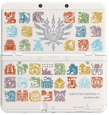 New 3DS Coverplates: Monster Hunter 4 (wit) (3DS), Nintendo