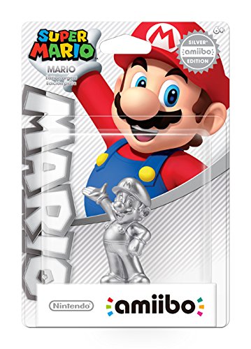 Super Mario Amiibo Figuur Silver Mario