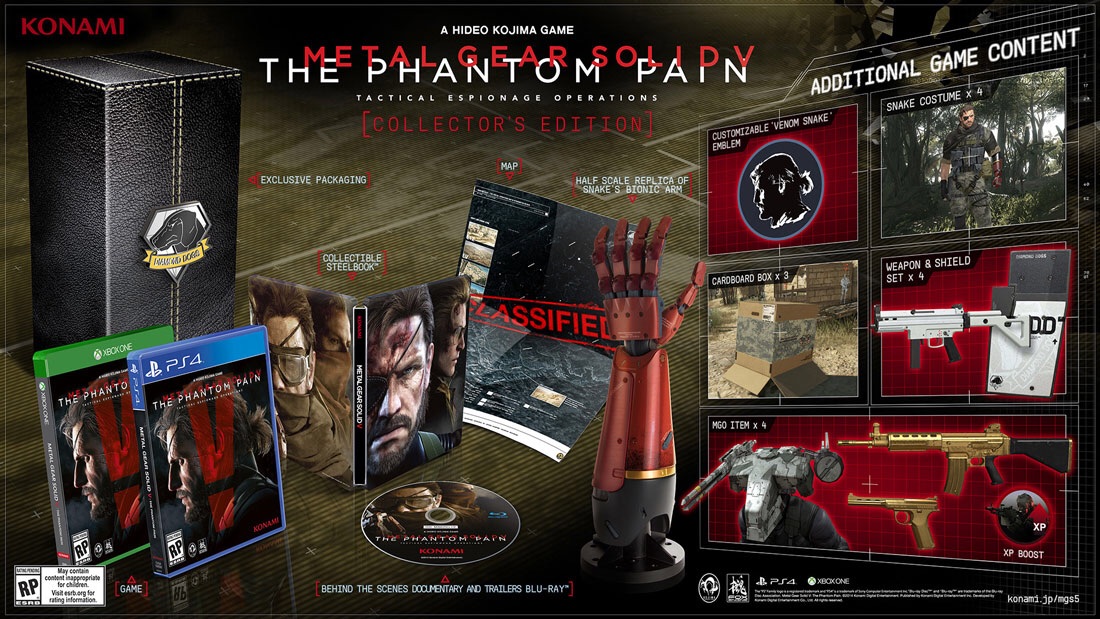 Metal Gear Solid V: The Phantom Pain - Collector's Edition (Xbox One), Konami