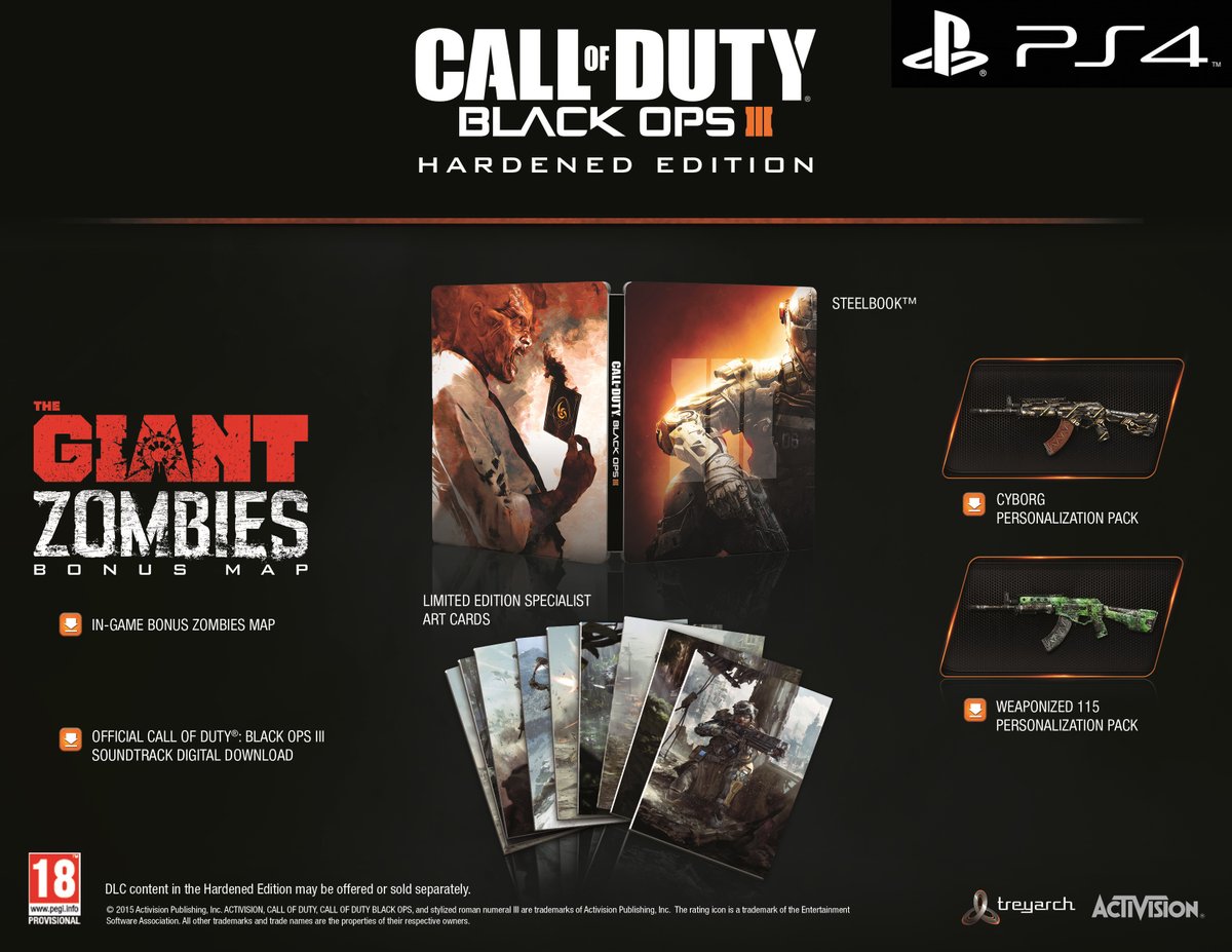 Call Of Duty: Black Ops 3 - Hardened Edition (PS4), Treyarch