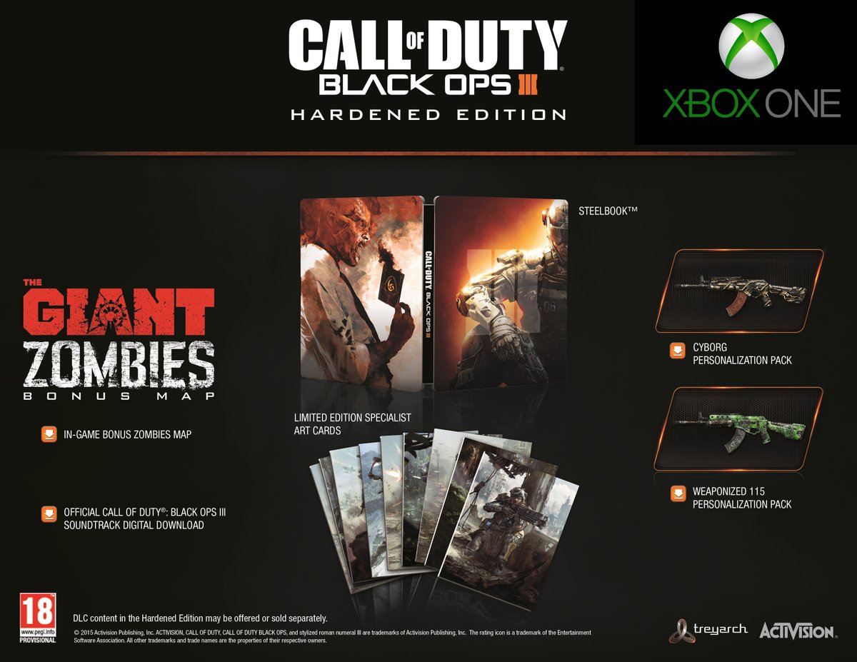 Call Of Duty: Black Ops 3 - Hardened Edition (Xbox One), Treyarch