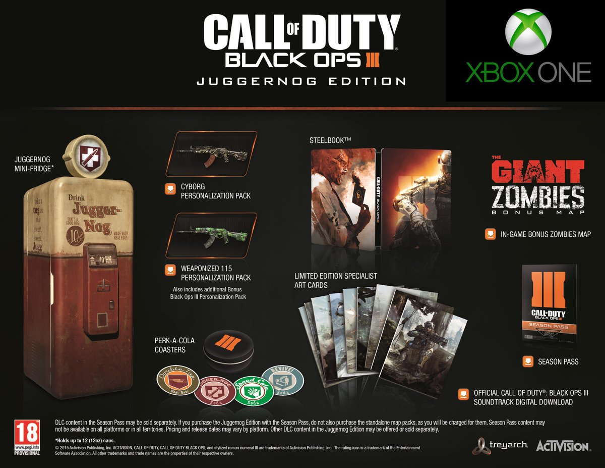 Call Of Duty: Black Ops 3 - Juggernog Edition (Xbox One), Treyarch