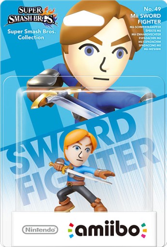 Super Smash Bros Amiibo Figuur Mii Sword Fighter (NFC), Nintendo