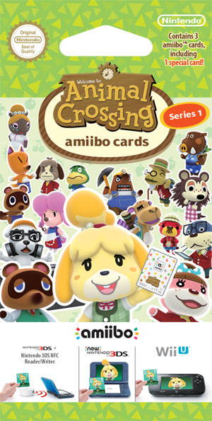 Animal Crossing Amiibo Cards 3-Pack (Serie 1)