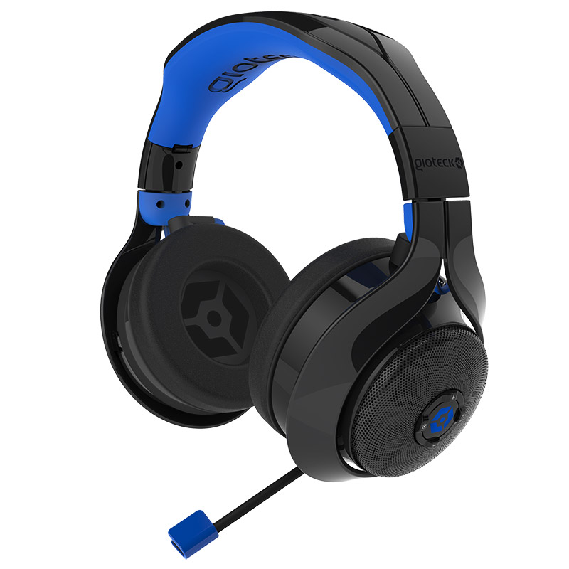 Gioteck FL-400 Wireless RF Stereo Headset Zwart/Blauw (PS4/XboxOne/PC)