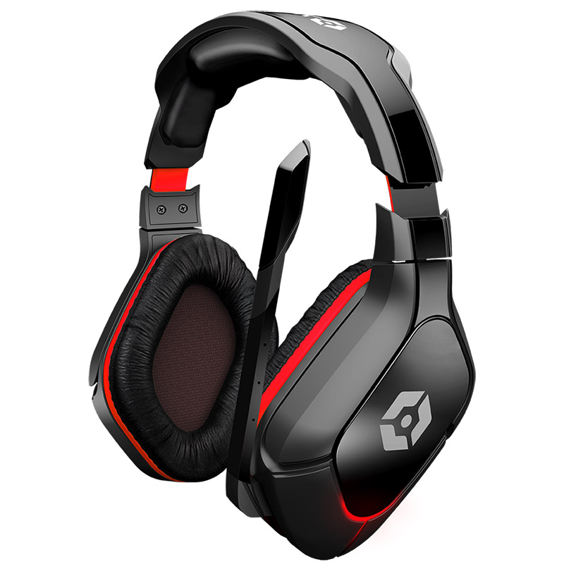Gioteck HC-3 Wired Stereo Gaming Headset Zwart/Rood (PS4/XboxOne/PS3/Xbox360/PC) (PC), Gioteck