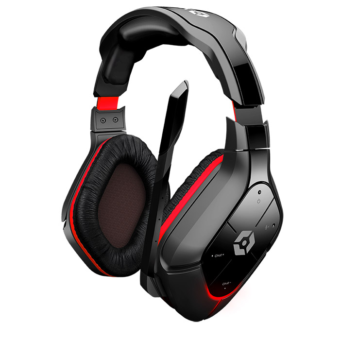 Gioteck HC-5 Wireless Stereo Gaming Headset Zwart/Rood (PS4/XboxOne/PS3/Xbox360/PC) (PC), Gioteck
