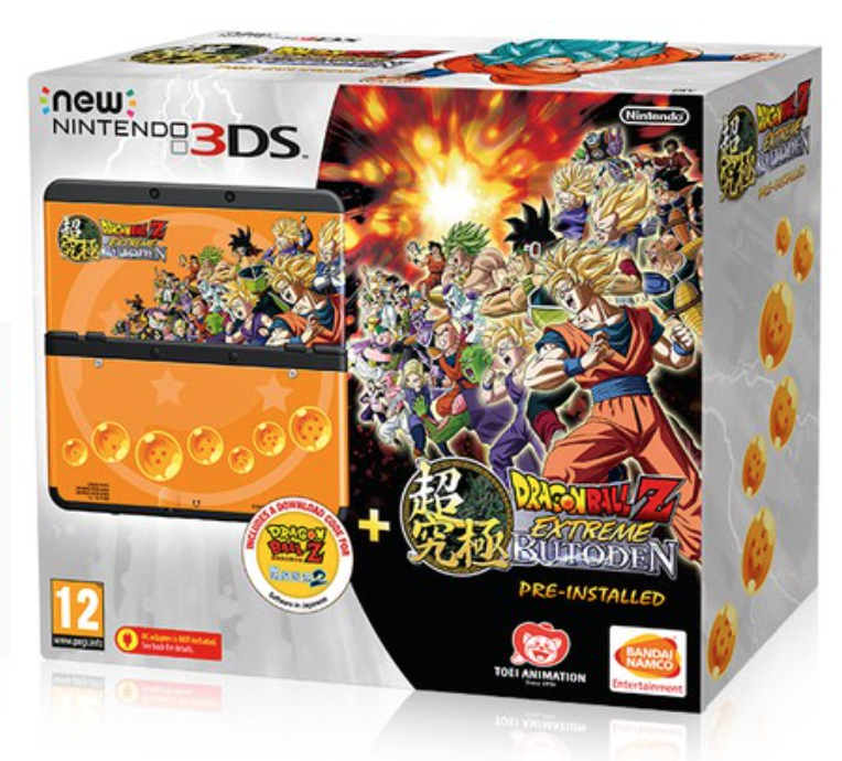 New Nintendo 3DS Console + Dragon Ball Z: Extreme Butoden (3DS), Nintendo