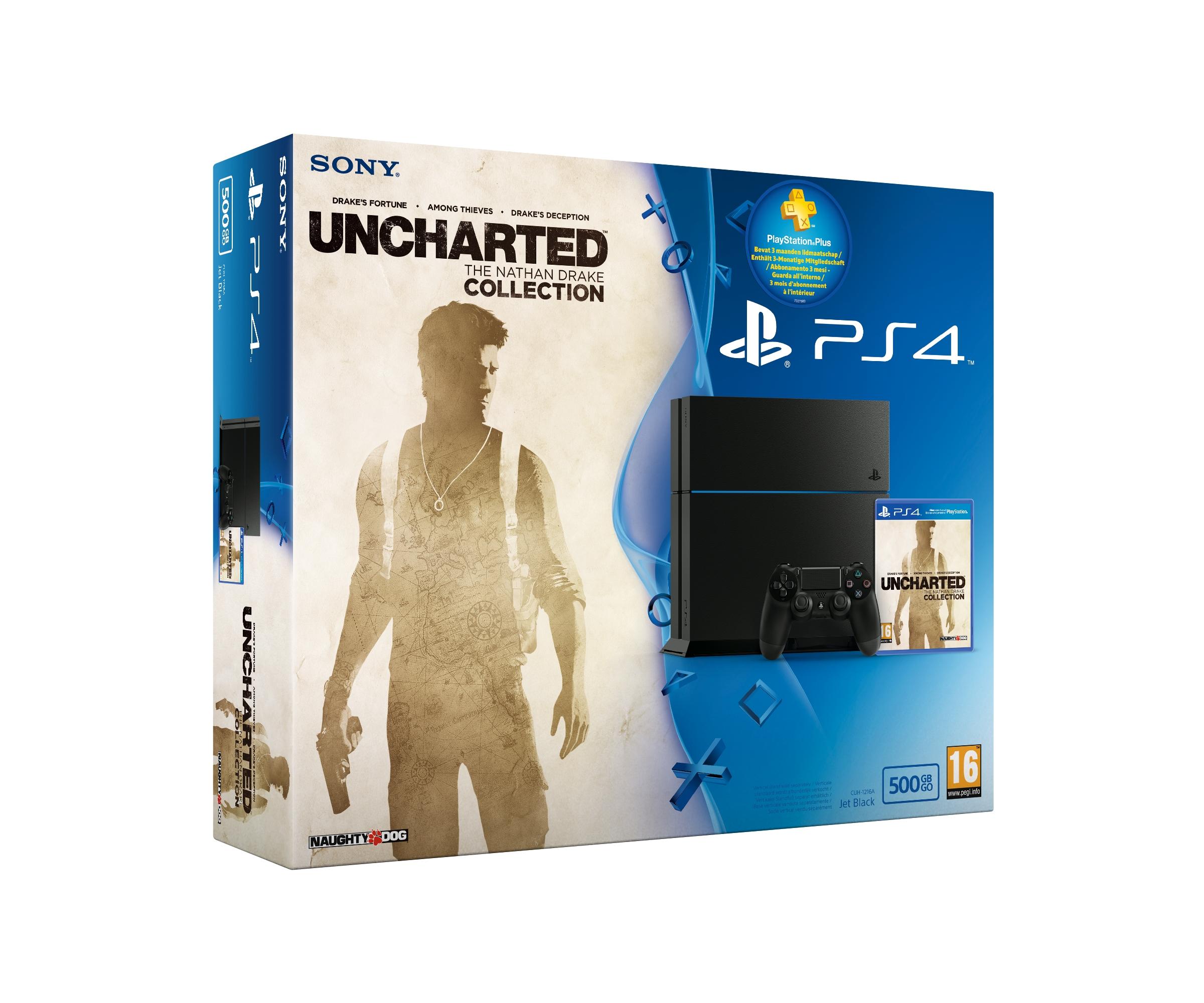PlayStation 4 (500 GB) + Uncharted: The Nathan Drake Collection (PS4), Sony Computer Entertainment