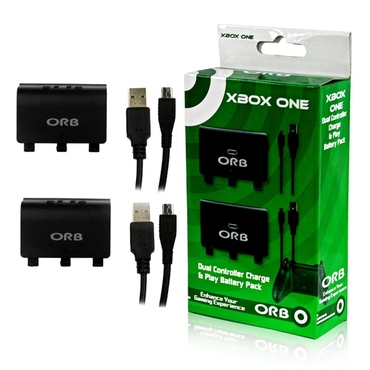 ORB Xbox One Dubbel Charge Battery Pack (Xbox One), ORB