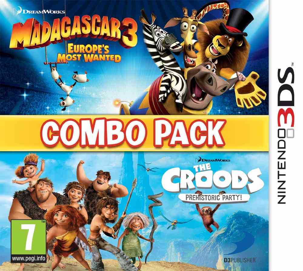 Madagascar 3 + The Croods Double Pack (3DS), Monkey Bar Games, Torus Games