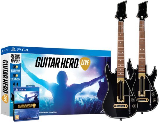 Guitar Hero Live + 2 Gitaren bundel (PS4), Activision