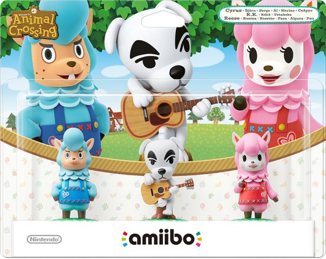 Animal Crossing Amiibo Figuur 3-Pack (Reese / K.K. / Cyrus)