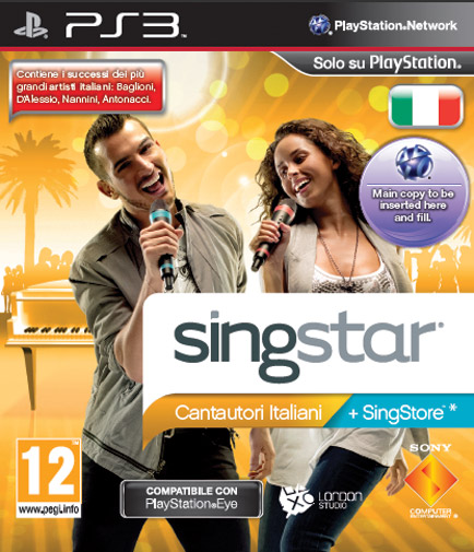 SingStar Cantautori Italiani (PS3), Sony Entertainment