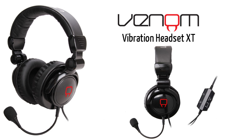 Venom Vibration XT+ Wired Stereo Gaming Headset (zwart) (PC/PS4/PS3/Xbox360) (PC), Venom