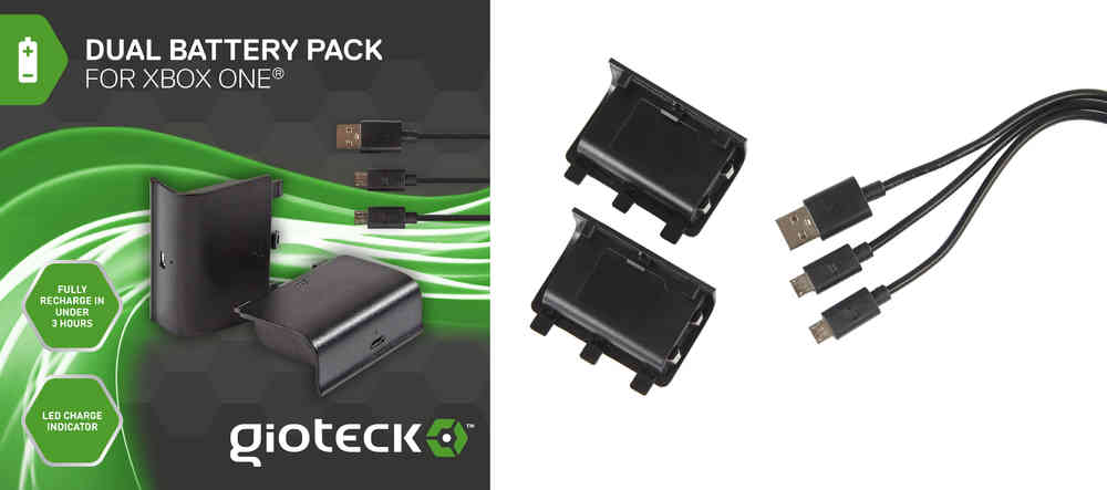 Gioteck Dual Battery Pack (Xbox One), Gioteck