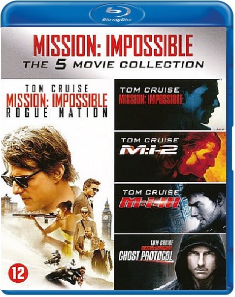 Mission Impossible 1-5 (Blu-ray), Brian De Palma, J.J. Abrams, Brad Bird
