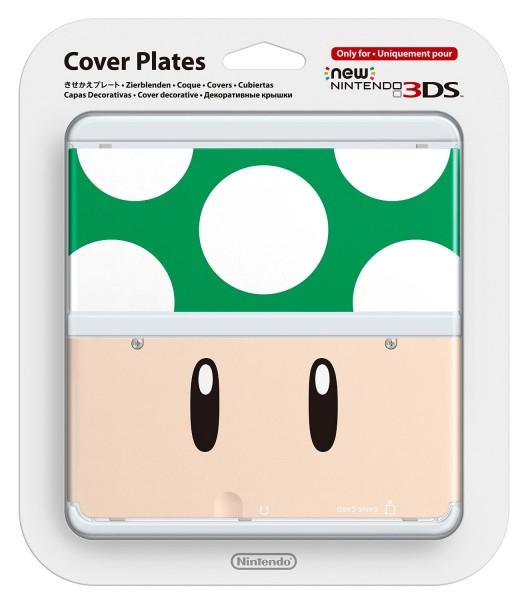 New 3DS Coverplates 8: Green Mushroom (3DS), Nintendo