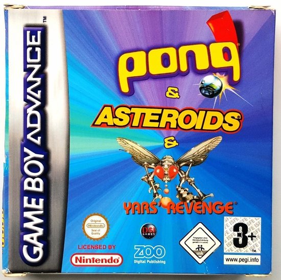 3 Games In 1: Asteroids + Pong + Yars Revenge (GBA), Zoo Digital Publishing