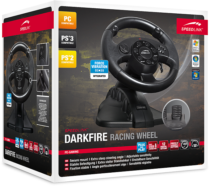 Speedlink Darkfire Racing Wheel (PC/PS3/PS2) (PC), Speedlink