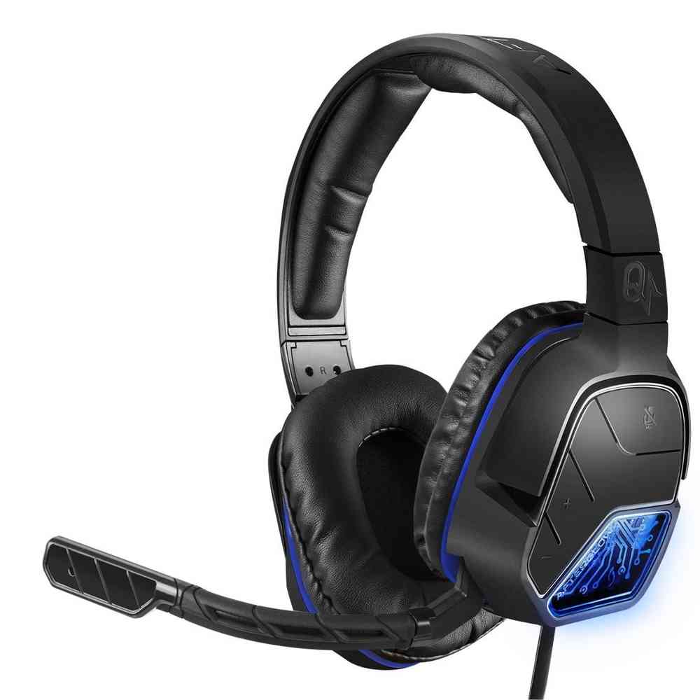 Afterglow LVL 5 Plus Wired Stereo Headset Quadboost (blauw) (PS4), PDP