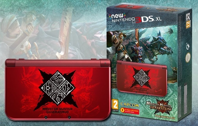 New Nintendo 3DS XL Limited Edition + Monster Hunter: Generations (3DS), Nintendo