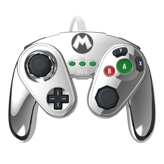 PDP Super Smash Bros Controller (Mario Silver) (Wiiu), PDP