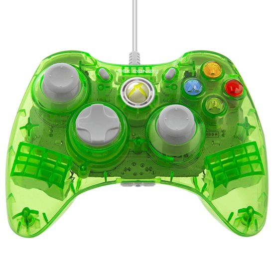 Rock Candy Wired Controller (groen) (Xbox360), PDP