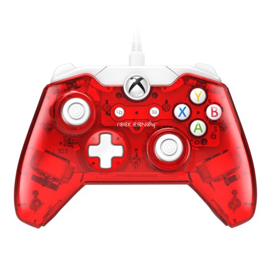 Rock Candy Wired Controller (rood) (Xbox One), PDP