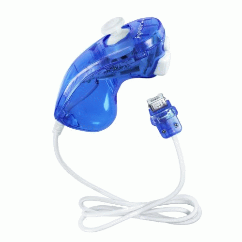 Rock Candy Wired Nunchuk (Wii/WiiU) (blauw) (Wiiu), PDP