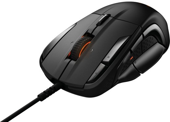 SteelSeries Rival 500 MOBA/MMO Gaming Mouse (zwart) (PC), SteelSeries