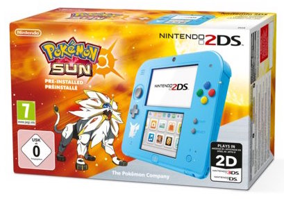 Nintendo 2DS Console Special Edition + Pokemon: Sun (3DS), Nintendo