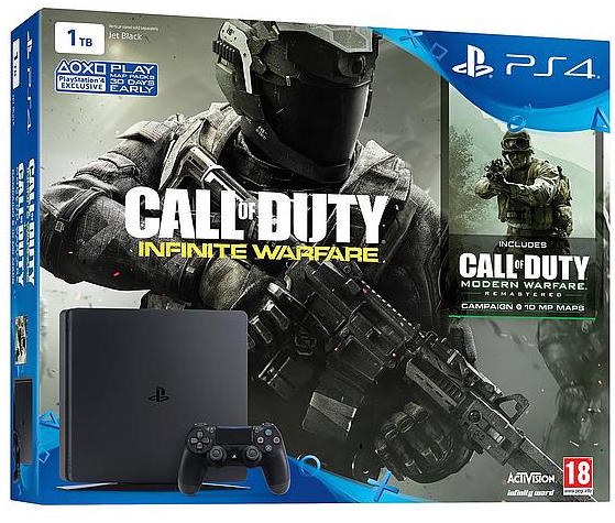 PlayStation 4 Slim (1 TB) + Call of Duty Infinite Warfare Legacy Edition (PS4), Sony Computer Entertainment