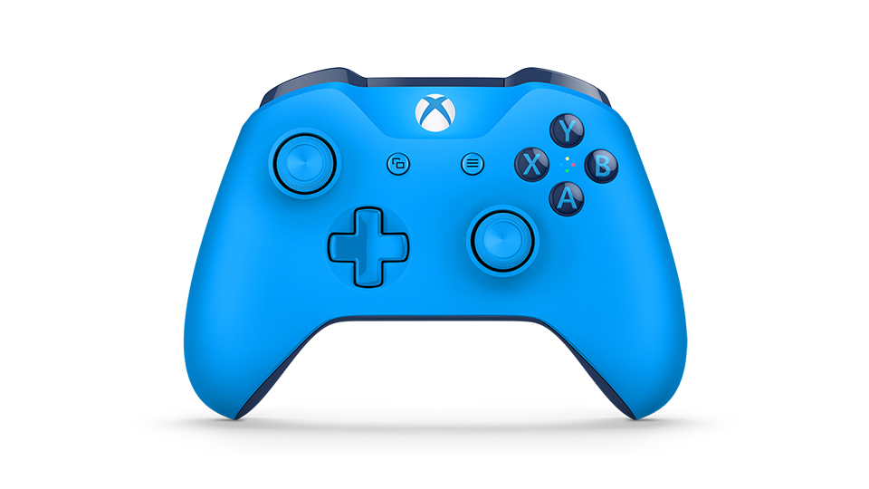 Xbox One S Wireless Controller (blauw) (Xbox One), Microsoft