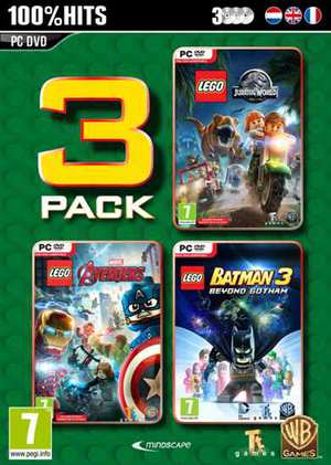 LEGO Box 3-in-1 (Jurassic World/Avengers/Batman 3) (PC), Travellers Tales